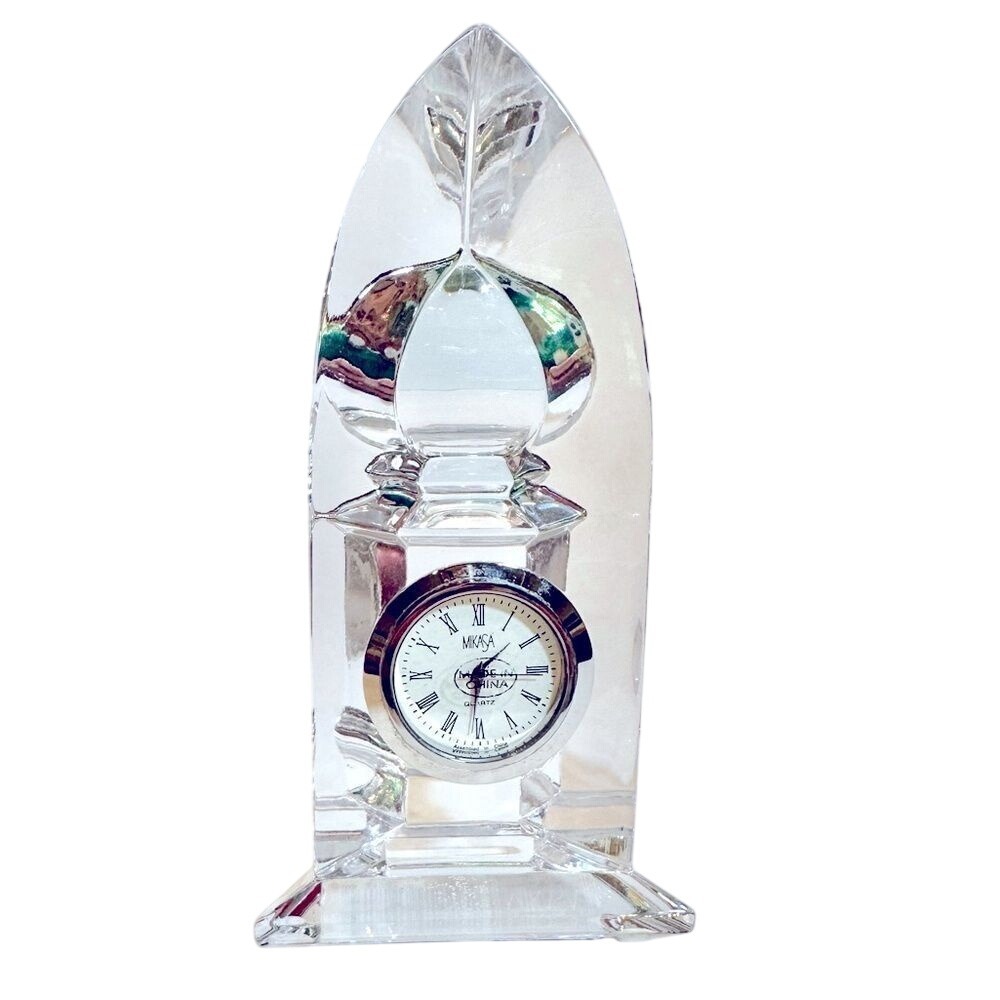 Vintage Mikasa Austrian Lead Crystal‎ Alexandria Battery Operated Clock